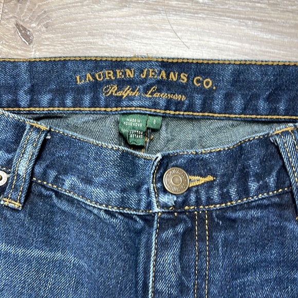 Ralph Lauren straight Destroyed Jeans Size 8 Stretch - Picture 2 of 5